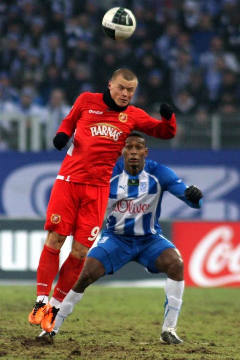 Lech Poznań - Widzew Łódź 1:0 w meczu 16. kolejki ekstraklasy