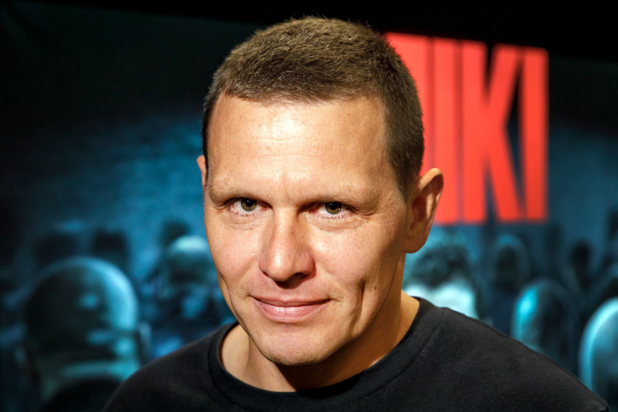Novinárska projekcia filmu Miki v Bratislave - herec Michal Kubovčík.