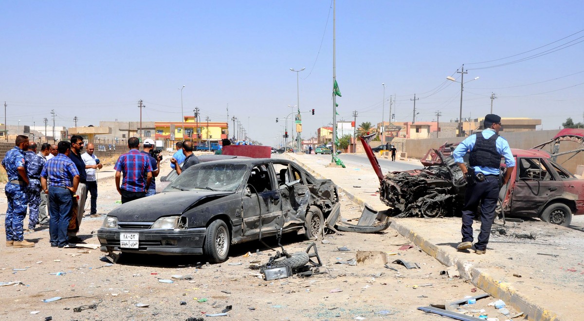 Wrak samochodu-pułapki