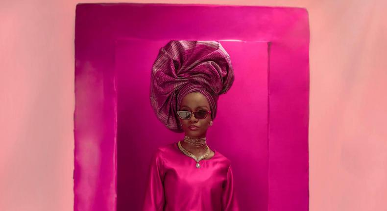 Muniratu Abubakar à l'avant-première de Barbie au Nigéria