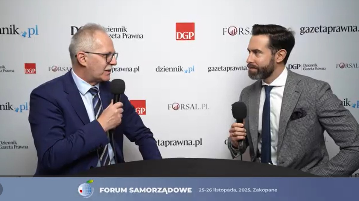 Zbigniew Bartuś i Wiktor Wróbel w studiu DGP, Forum Samorządowe
