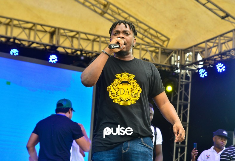 Olamide performing at Access Bank Lagos City Marathon 2019 