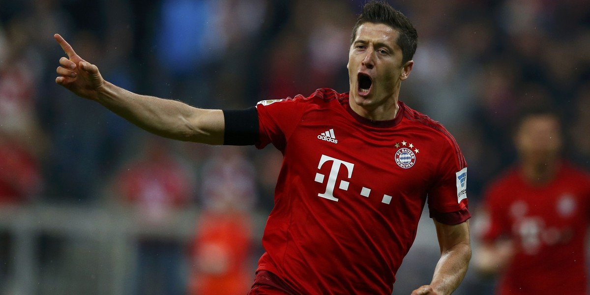 Robert Lewandowski Bayern Monachium vs VFL Wolfsburg