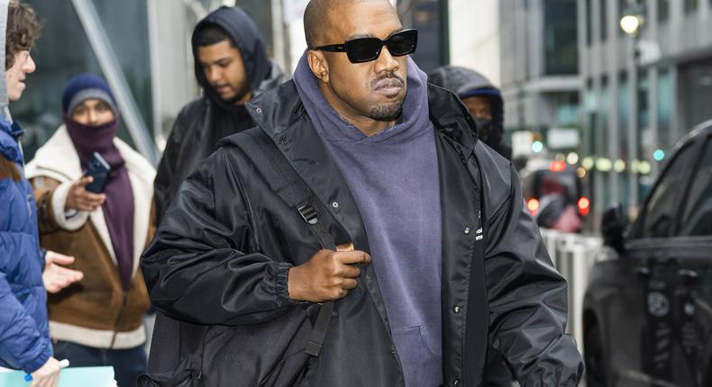 Rapper Kanye West is well known for layering up his outfits