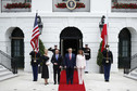 Wizyta polskiej pary prezydenckiej w USA. Na zdjęciu Agata i Andrzej Dudowie oraz Donald i Melania Trump