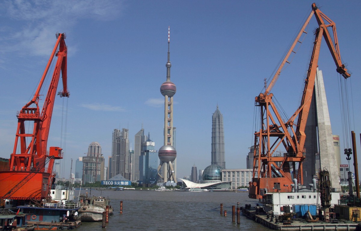 Pudong - biznesowa dzielnica Szanghaju. Fot. Bloomberg