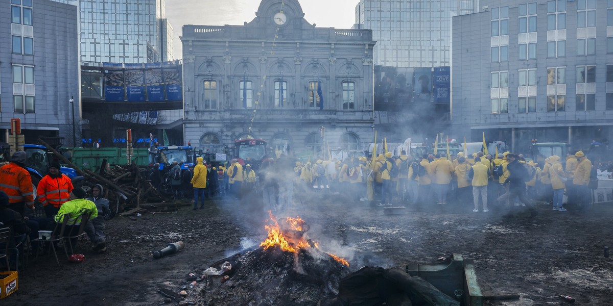 W Brukseli doszło do starć z policją.