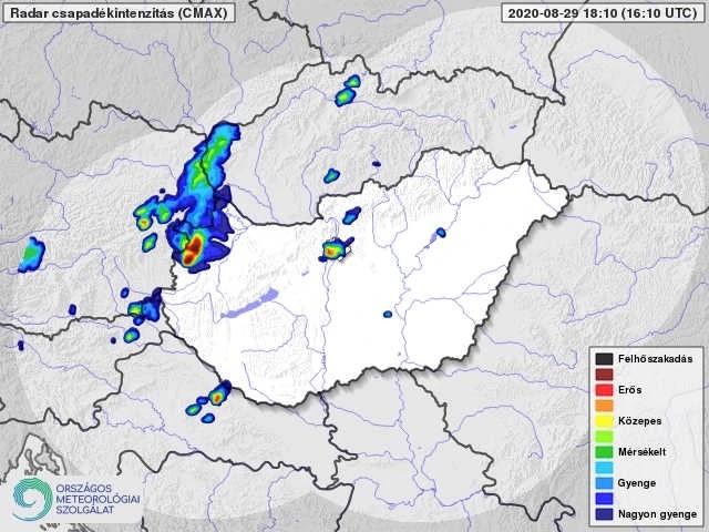 Szupercella érte el hazánkat /Fotó: met.hu