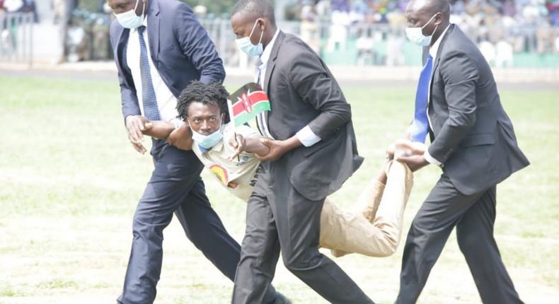 Man who caused drama at Jomo Kenyatta stadium