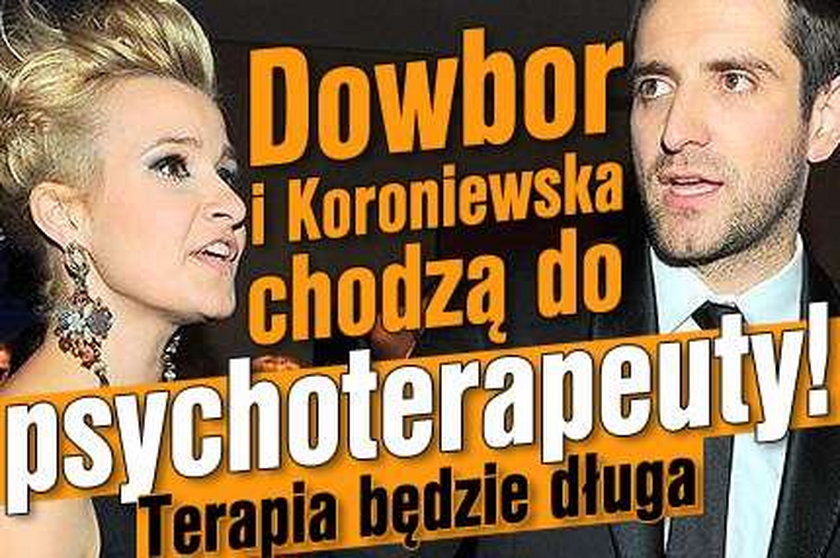 Dowbor i Koroniewska chodzą do psychoterapeuty