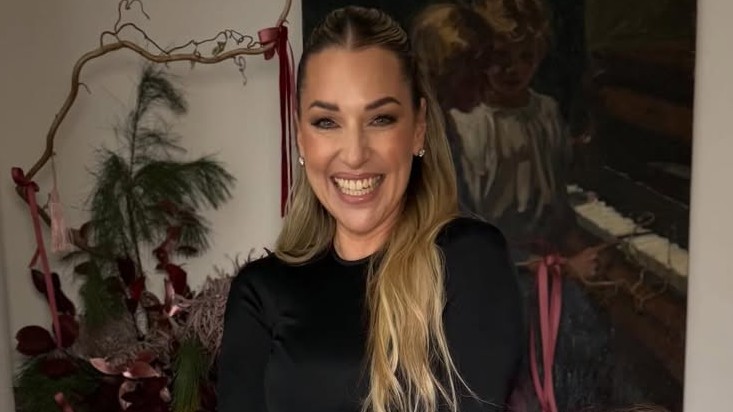 Dominika Cibulková s deťmi, Ninkou a Jakubkom. 