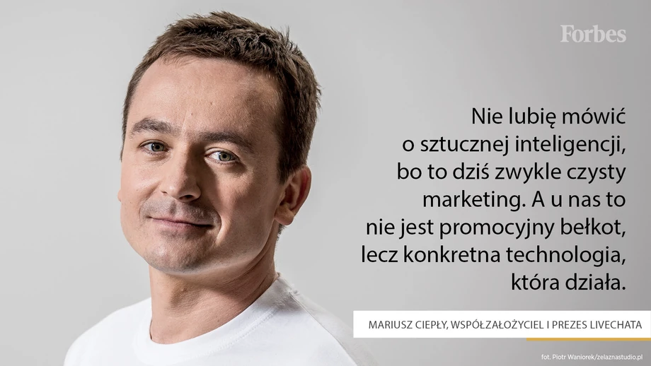 Mariusz Ciepły, współzałożyciel i prezes LiveChata 