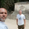 Dalibor Nakić i Dušan Stojanović u Hilandaru
