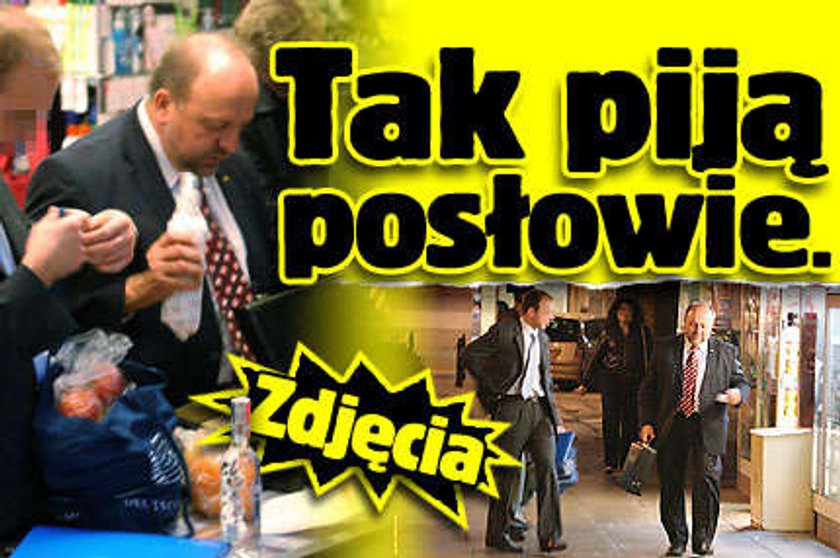 Tak piją posłowie. Zdjęcia!