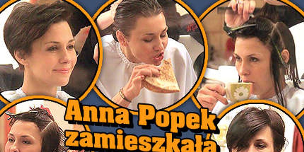 Popek zamieszkała u fryzjera