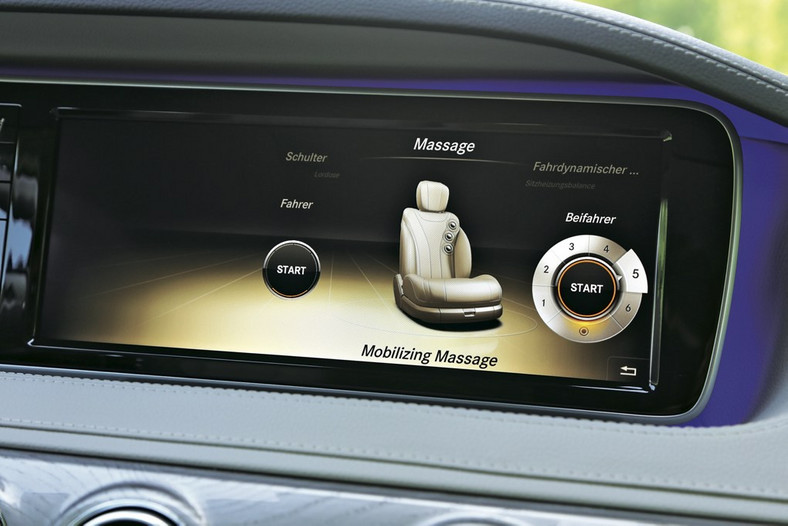 Mercedes klasy S panel komputera