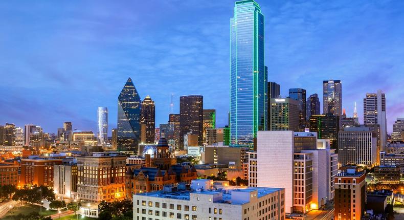 Dallas is among the Southern cities that could play a bigger role in the US's economic future. Getty Images