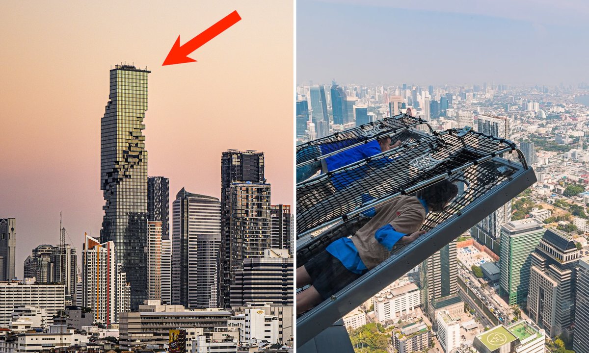 Przerażający taras widokowy. Ludzie wiszą 296 m nad ziemią