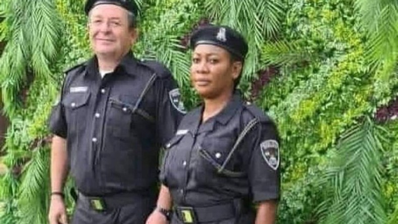 Nigerians raise alarm as white man gets recruited into their police service