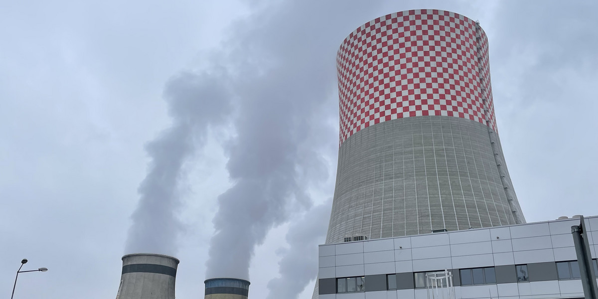 Blok o mocy 910 MW w Elektrowni Jaworzno.
