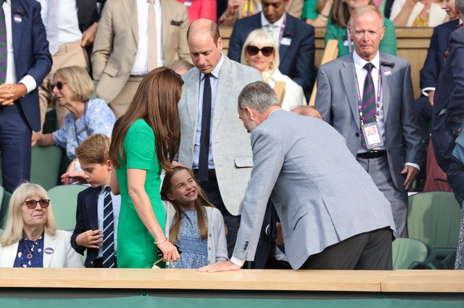 Španski kralj Felipe VI i britanska kraljevska porodica na Vimbldonu