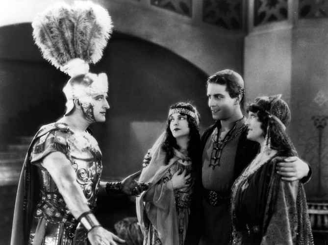 Francis X. Bushman i Ramon Novarro w niemym 'Ben Hurze' z 1925 roku