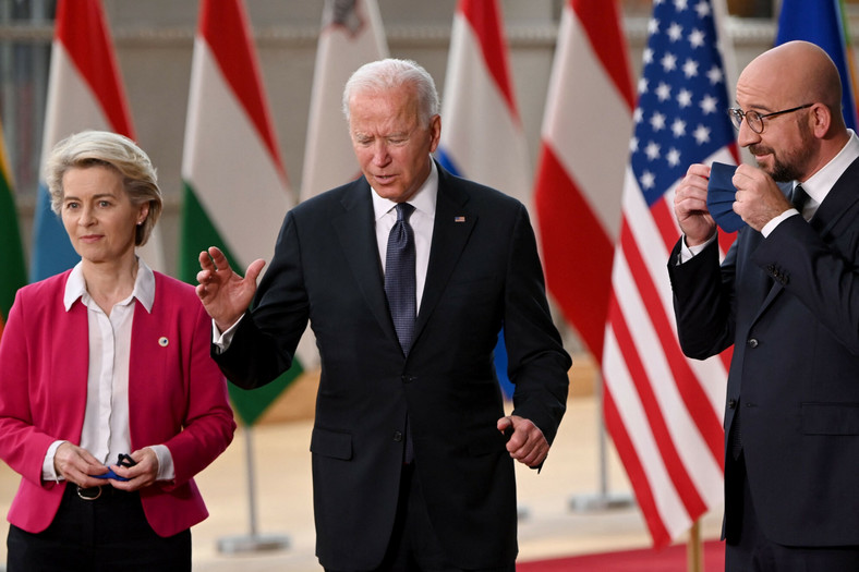 Spotkanie Joe Biden-Ursula von der Leyen w Brukseli, 15 czerwca 2021 r.