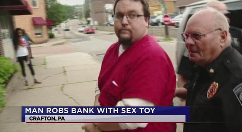 Man robs bank with sex toy that looked like a Bomb