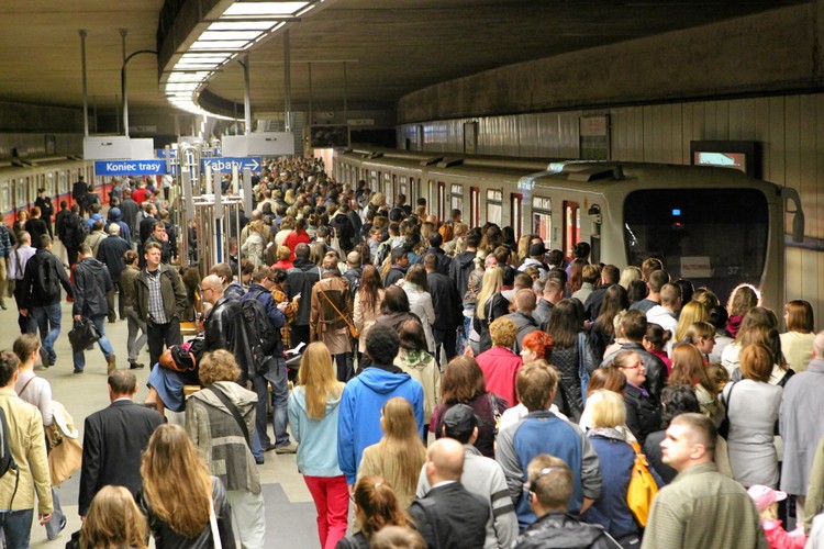 Paraliż metra w Warszawie