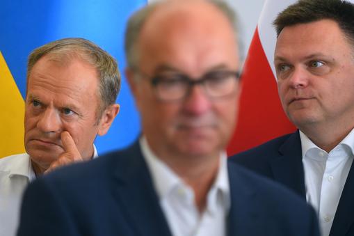 Włodzimierz Czarzasty, Donald Tusk i Szymona Hołownia