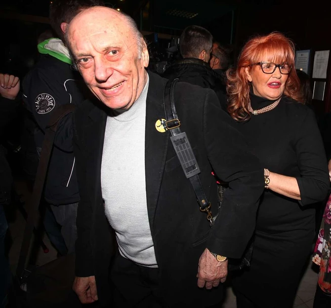 Predrag Živković Tozovac sa suprugom Emilijom Mimom