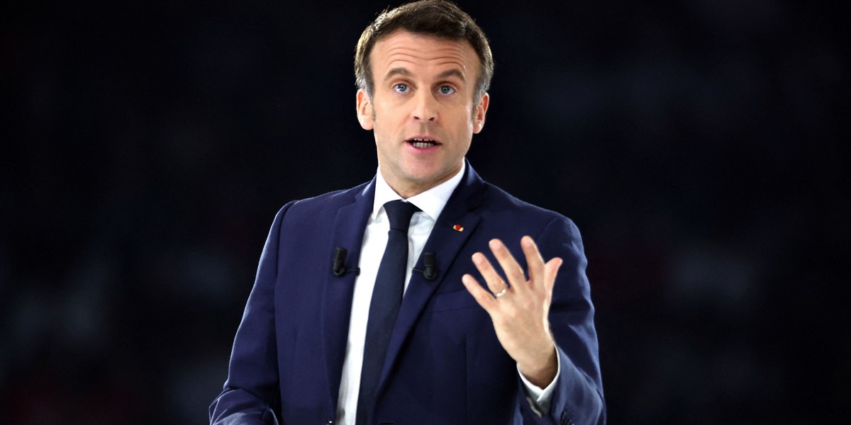 Prezydent Emmanuel Macron wypowiedział się o rosyjskim ataku na dworcu w Kramatorsku.