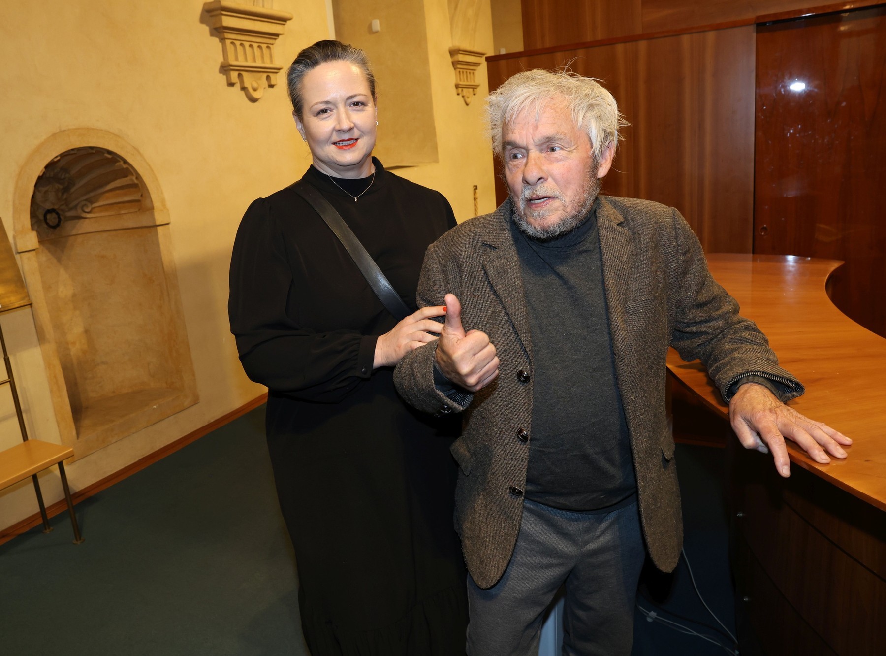 Svetovo uznávaný fotograf Jan Saudek s manželkou Pavlínou. 