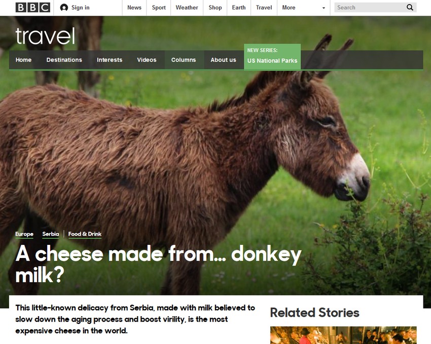 Bi-Bi-Si o zasavičkom siru od magarećeg mleka