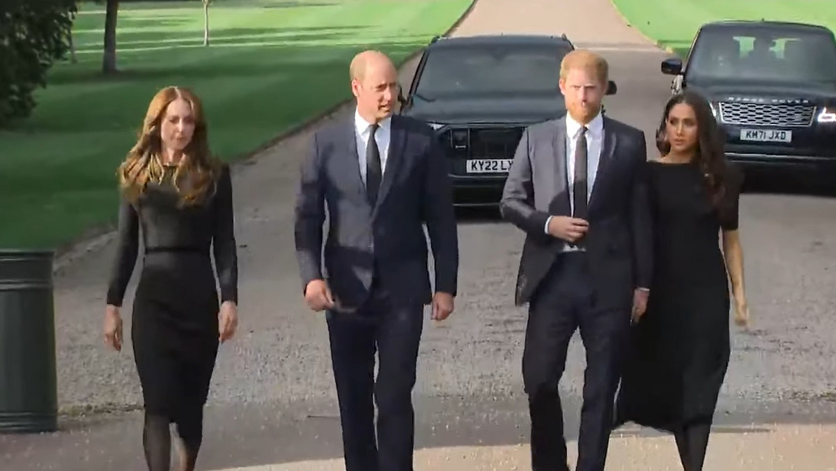 Książę William, księżna Kate, książę Harry i księżna Meghan