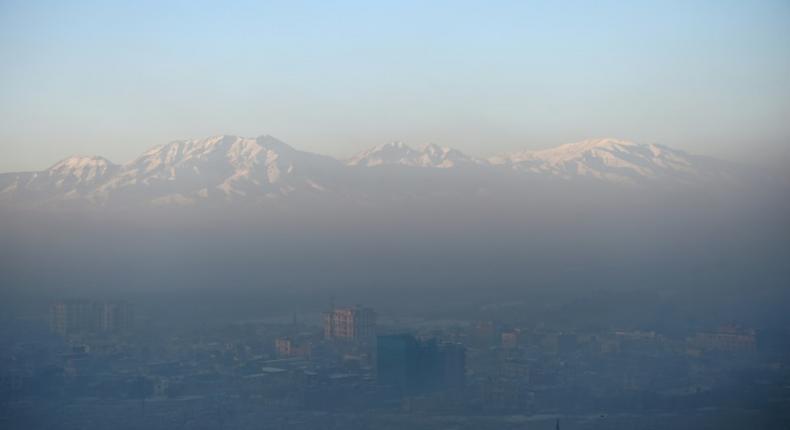 Toxic smog caused by people burning coal, wood, car tyres and garbage to keep warm, has blanketed Kabul