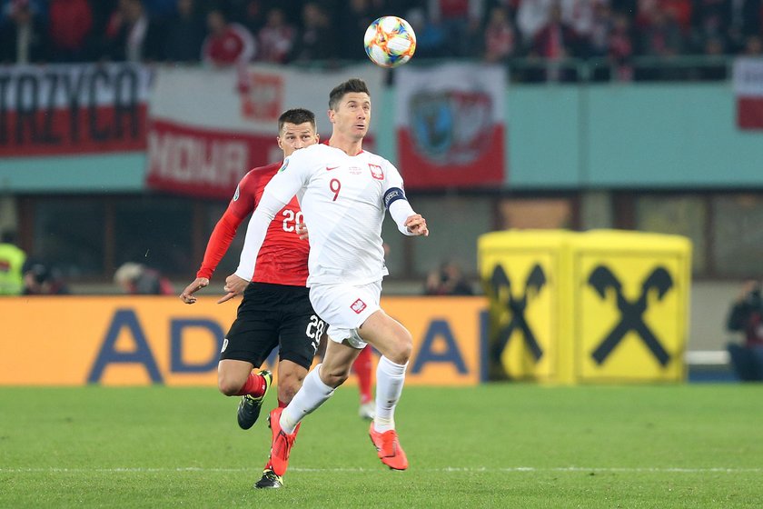 Pilka nozna. Eliminacje Euro 2020. Austria - Polska. 21.03.2019