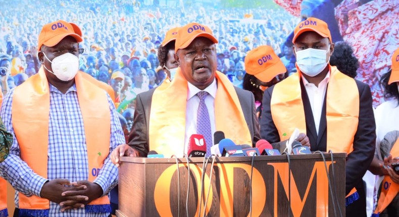 ODM party politician David Were when he won the ODM nomination to vie in Matungu by-election