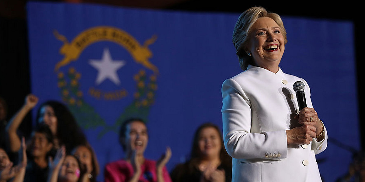 Hillary Clinton supporters are wearing pantsuits to the polls because of a viral Facebook group