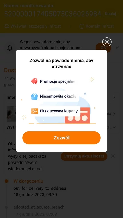 Przy każdym uruchomieniu aplikacji Temu pojawiają się nachalne reklamy