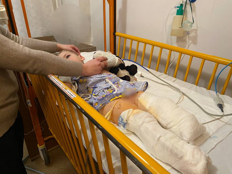 Dwulatek - inwalidą w wyniku ostrzału arteleryjskiego