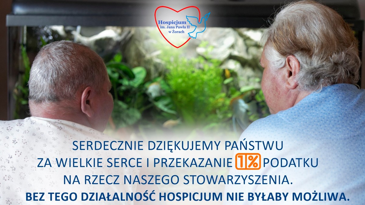 Znana jest już kwota przekazana na działalność żorskiego Stowarzyszenia Przyjaciół Chorych "Hospicjum im. Jana Pawła II" z tytułu 1 proc. podatku za 2016 rok. Placówka otrzymała 385 754,03 zł. To ogromne wsparcie i motywacja do tego, by dalej pomagać osobom chorym i cierpiącym!