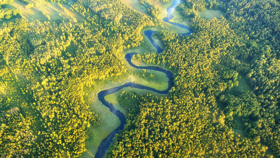 Mazury z lotu ptaka