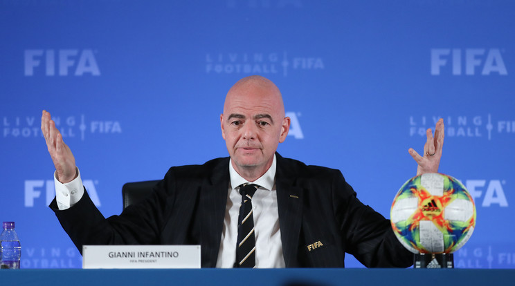 Gianni Infantino, a FIFA elnöke világméretű gyűjtést rendezne / Fotó: Northfoto