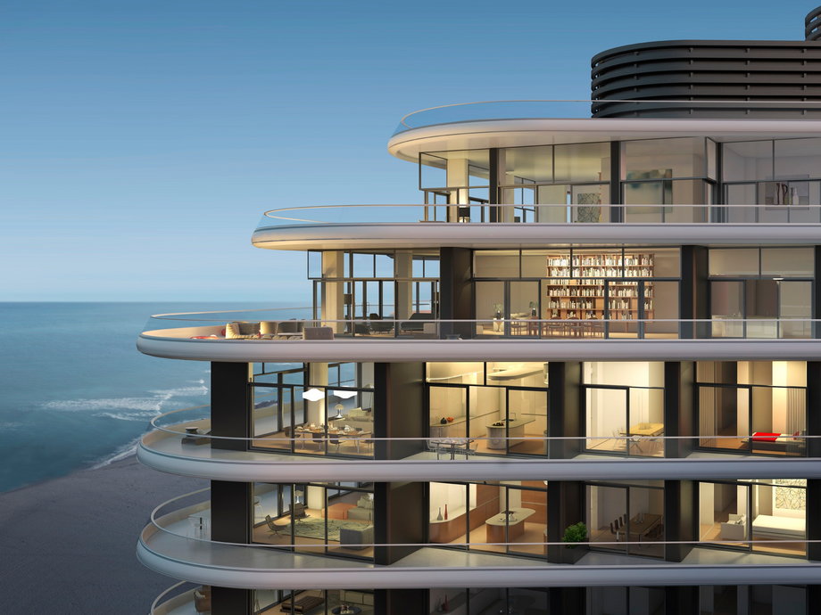 Miami Beach's luxe 18-story Faena House — just built last year — includes billionaire hedge funder Ken Griffin's top-floor penthouse, which recently hit the market for $55 million. When he bought it, it was the most expensive real-estate deal in Miami. The beachfront condo tower offers valet and concierge service, two pools, and a spa and fitness center with ocean views.