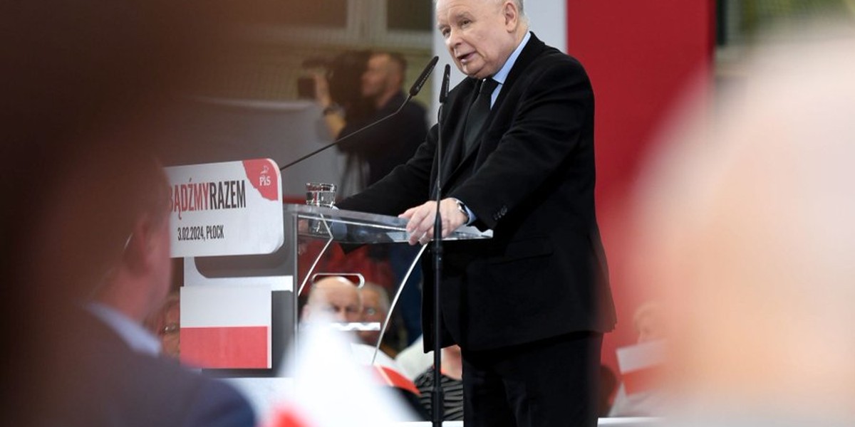 Jarosław Kaczyński odwiedził Płock w związku ze zbliżającymi się wyborami samorządowymi