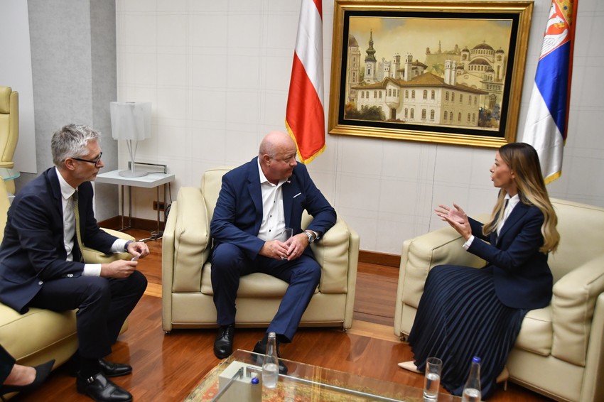 Adrijana Mesarović i kancelar Austrije Kristijan Štoker