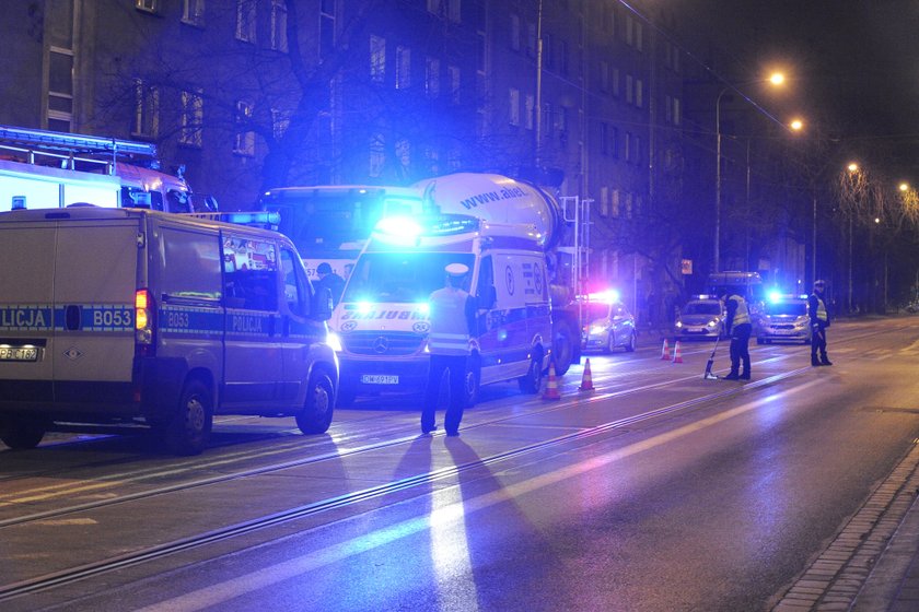 Śmiertelny wypadek na Hubskiej we Wrocławiu