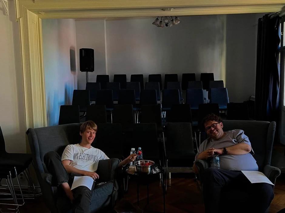 Andrej Nosov i Nils Veterholm u Hartefakt kući