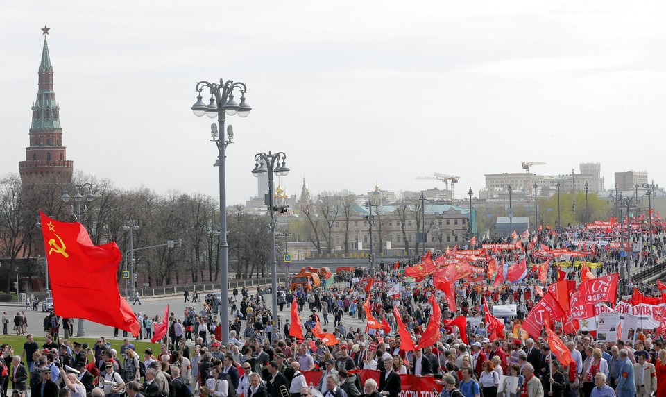 RUSSIA LABOR DAY (Labour Day celebrations in Moscow)